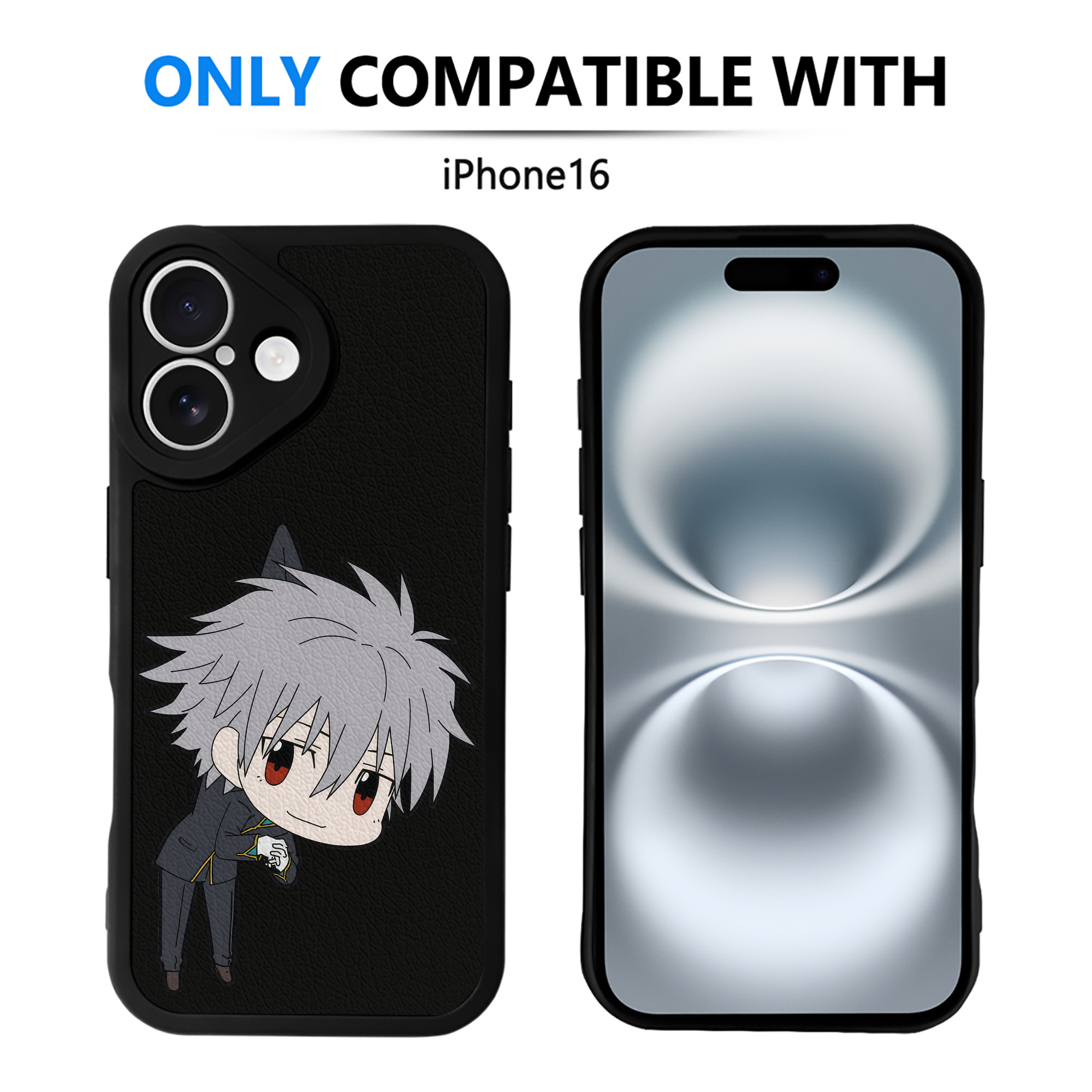 （画像用） EVA 新世紀エヴァンゲリオン 【iPhone 16シリーズ対応】シリコンスマホケース（レザー調） 材質：シリコン